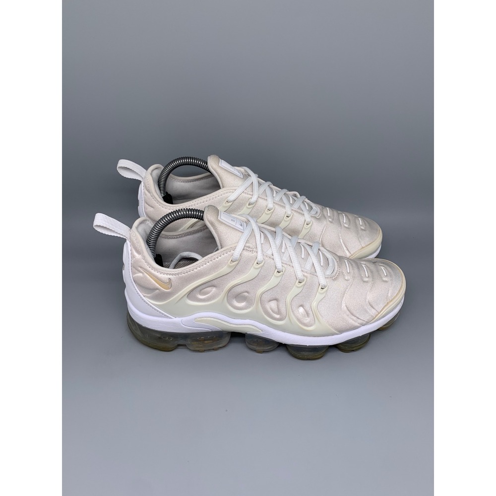 Nike Air VaporMax Plus Sail‎ White Running Shoes 924453-100 Men's Sz 8